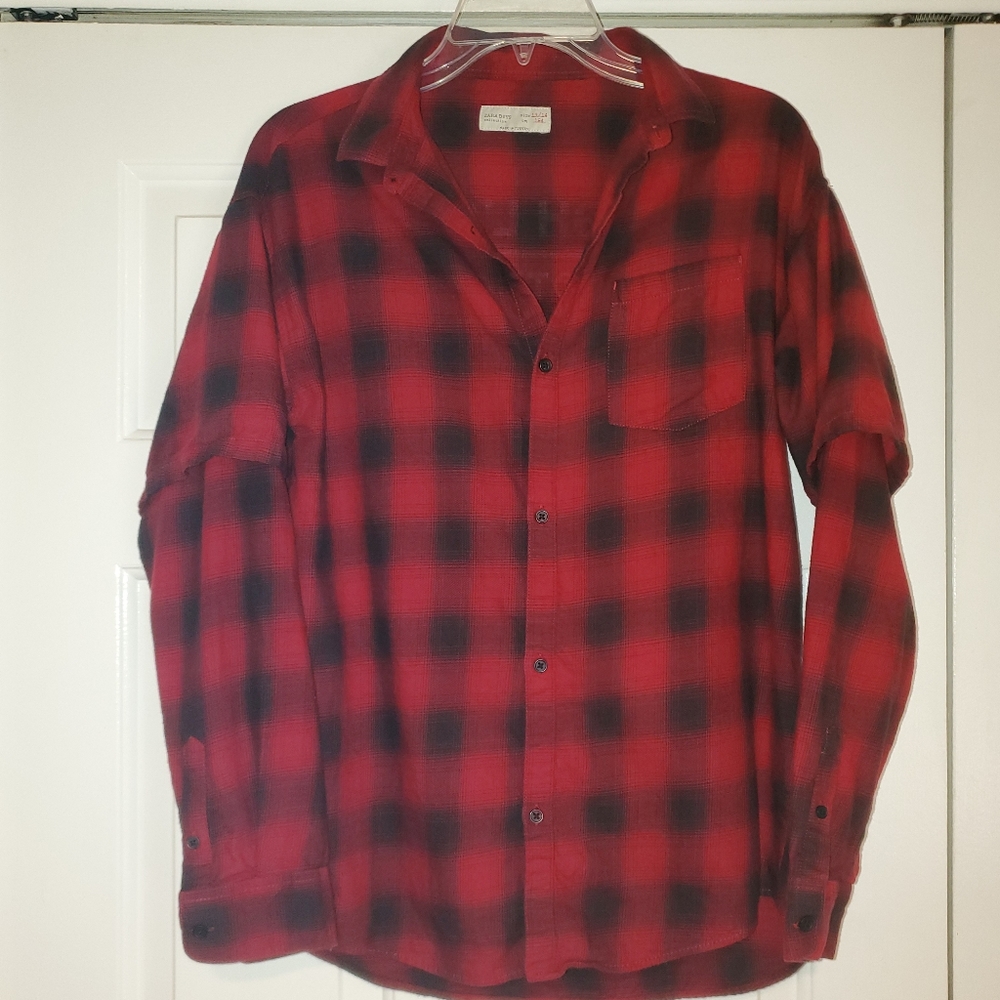 Zara Plaid Button Down